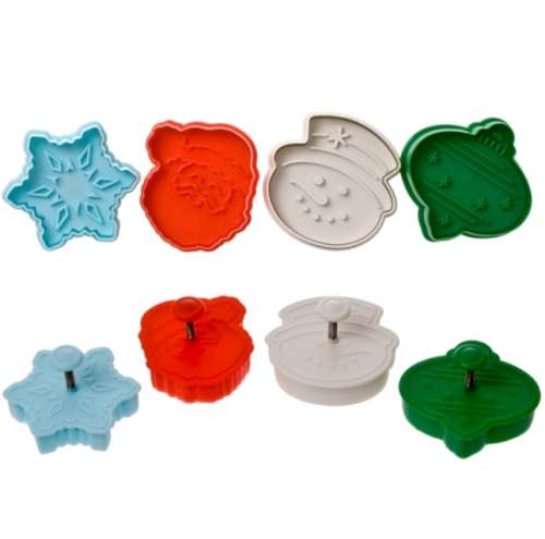 3d Christmas Cookie Cutter Set - 4 pc - Click Image to Close